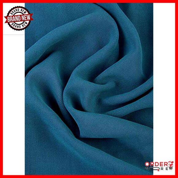 Chiffon Midi Flapper Dress V-Neck Zipper Side Gatsby Party - Picture 2 of 5